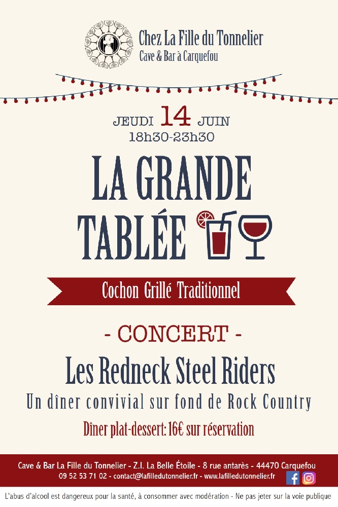 Photo concert La Fille du Tonnelier Carquefou Redneck Steel Riders