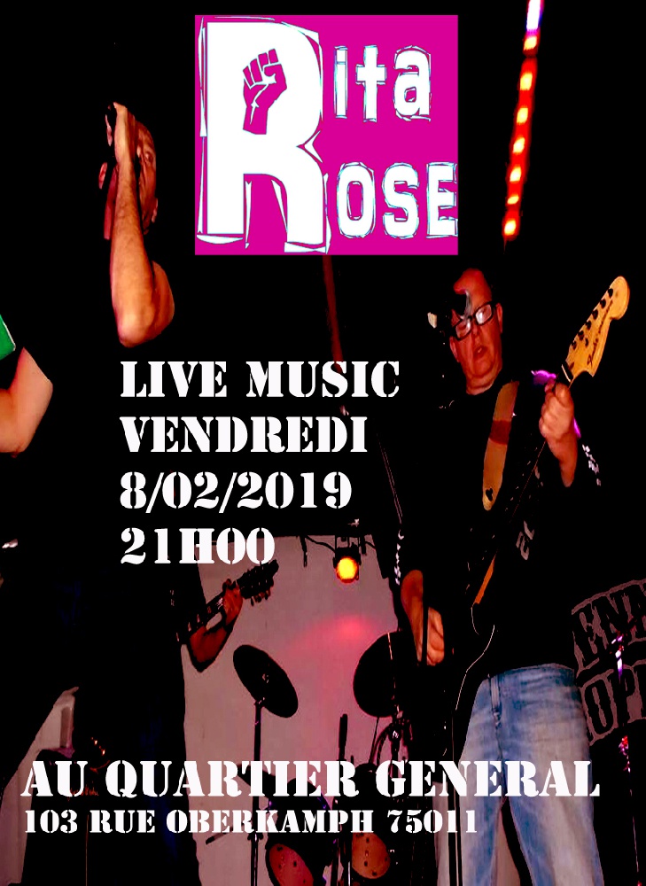 Photo concert QG OBERKAMPF LIVE Paris Rita Rose