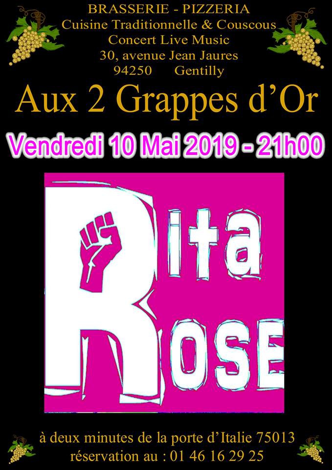 Photo concert concert RITA ROSE aux grappes d or Gentilly Rita Rose