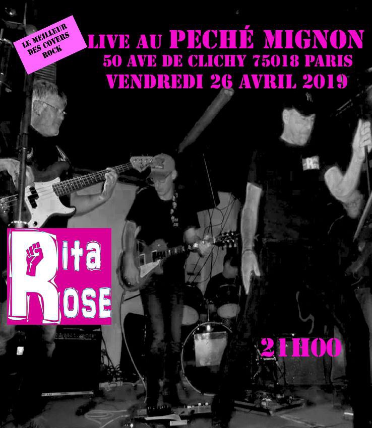 Photo concert au Péché Mignon Paris Rita Rose