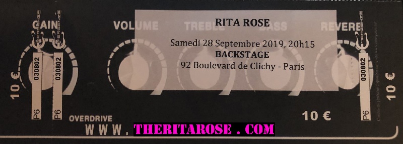 Photo concert LIVE RITA ROSE O'Sullivans Backstage By The Mill Paris Rita Rose
