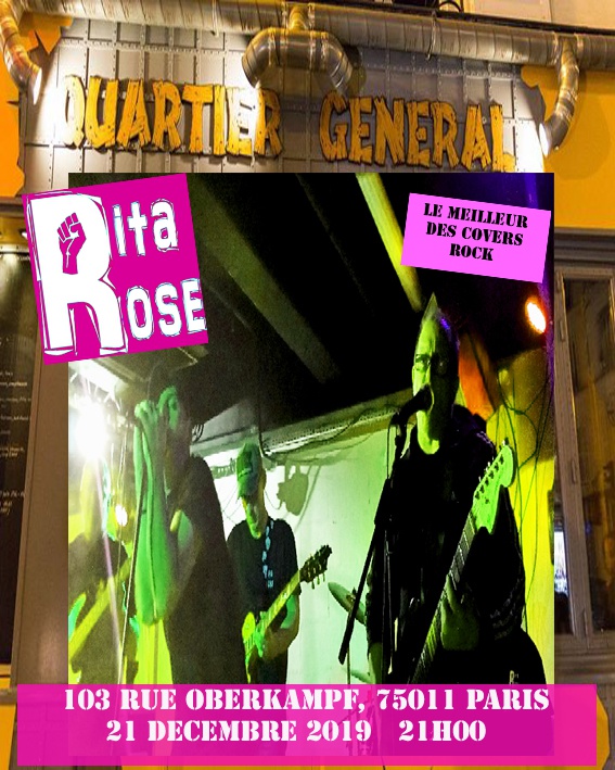 Photo concert live au QG Oberkampf Paris Rita Rose