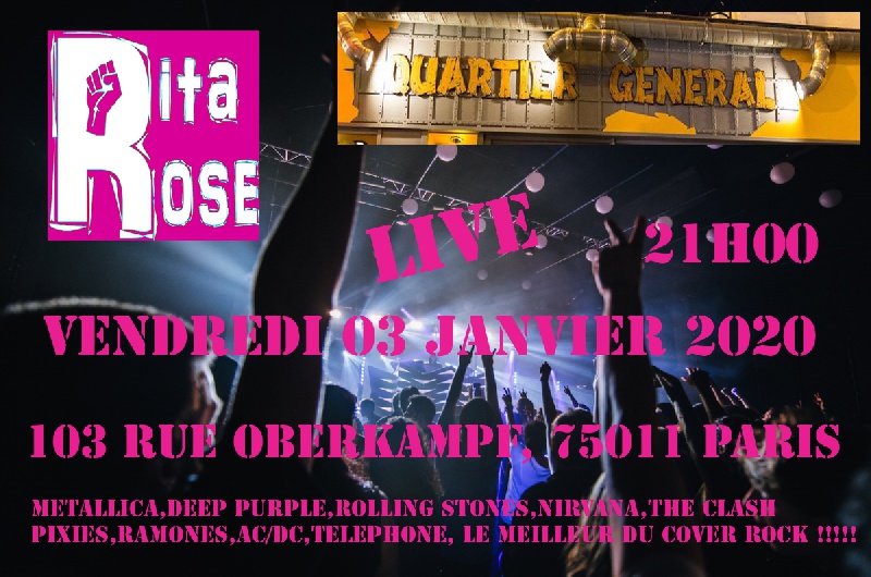 Photo concert QG OBERKAMPH Paris Rita Rose