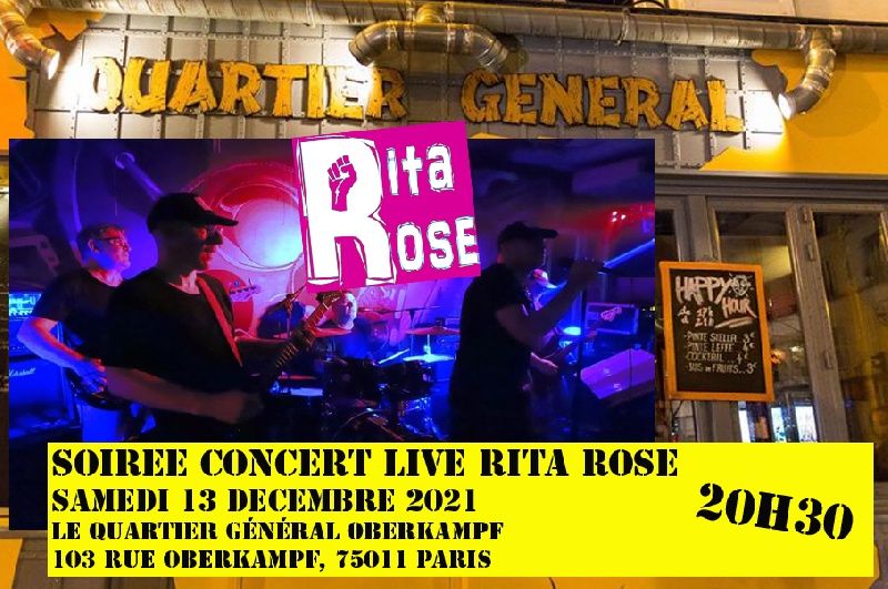 Photo concert RITA ROSE LIVE AU QG Paris Rita Rose
