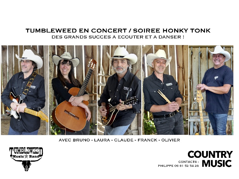 Tumbleweed Music Band : Groupe Country Rock'n'roll Ile-de-France - Yvelines (78)